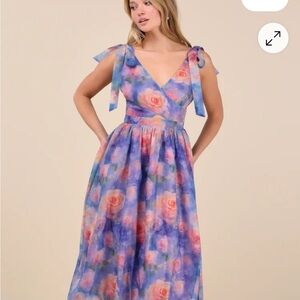 Pink and blue spring Lulu’s dress